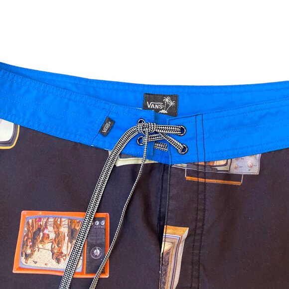 Vans Off the Wall Boardshorts Mens 36 Bikini Women in Tv Graphic - Picture 3 of 7